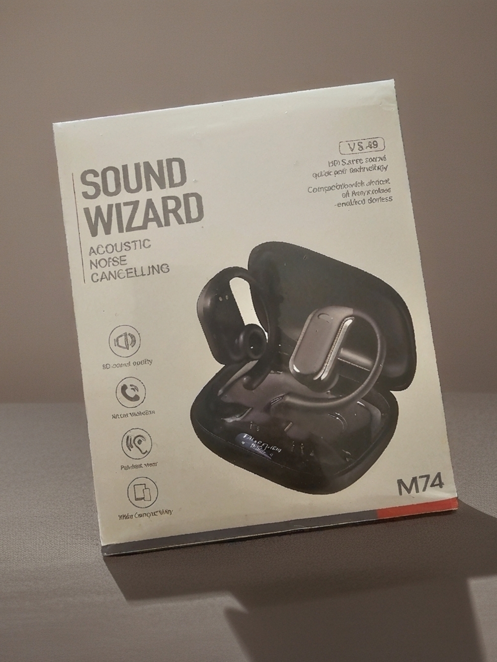 M74 Acoustic Noise Cancelling Earbuds - Black